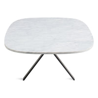 Super Swoval Coffee Table in Marble / Black - Angle 7