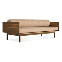 Souvenir Sofa in Irving Copper Stripe / Walnut - Angle 3