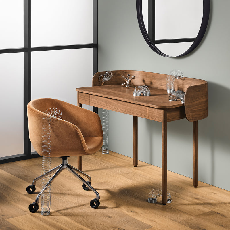 Session Desk in White Oak - Angle 2