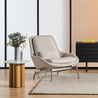 Field Lounge Chair in Vos Carob - Angle 4