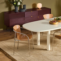 Dang 2 Door / 2 Drawer Console in Oxblood - Angle 3