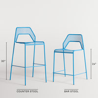 Hot Mesh Stool in Grey Green - Angle 3