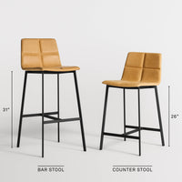 Between Us Stool in Tait Stone - Angle 3