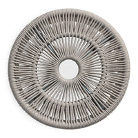 Tether Outdoor Ottoman in Toohey Breezy Blue - Angle 1