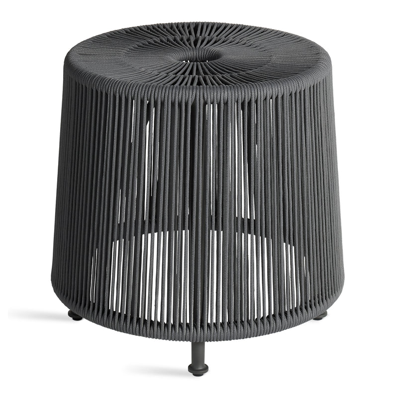 Tether Outdoor Ottoman en Charcoal