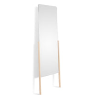 TDH Leaning Mirror in White Ash - Angle 2