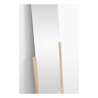 TDH Leaning Mirror in White Ash - Angle 3