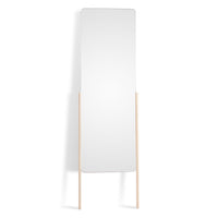 TDH Leaning Mirror in White Ash - Angle 1