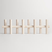 Tally Candelabra in Whitewashed Ash - Angle 2