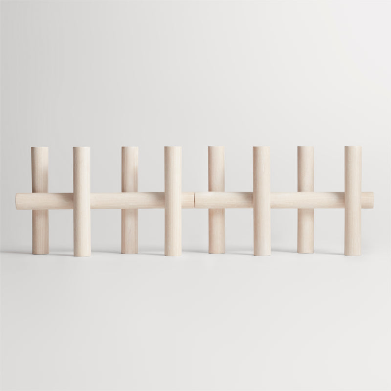 Tally Candelabra in Whitewashed Ash