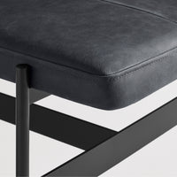 Daybench in Ink Leather / Oblivion - Angle 5