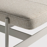 Daybench in Maharam Mantle in Future / Putty - Angle 6