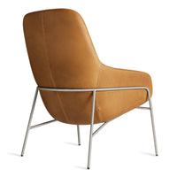 Acre Lounge Chair in Butterscotch Leather - Angle 9