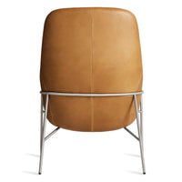 Acre Lounge Chair in Butterscotch Leather - Angle 10