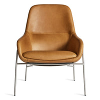 Acre Lounge Chair in Butterscotch Leather - Angle 7