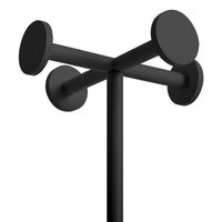Amos Coat Rack in Oblivion / Walnut - Angle 3