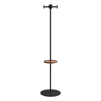 Amos Coat Rack in Oblivion / Walnut - Angle 2