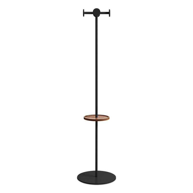 Amos Coat Rack in Oblivion / Walnut