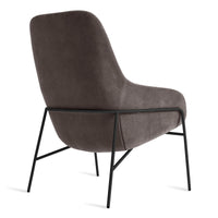 Acre Lounge Chair in Storm Velvet - Angle 8