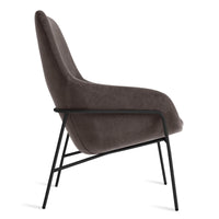 Acre Lounge Chair in Storm Velvet - Angle 7