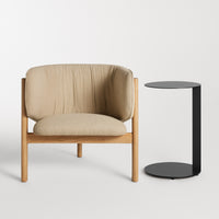All In Lounge Chair in Kelso Camel - Angle 3