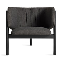 All In Lounge Chair in Kelso Charcoal - Angle 1