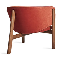 All In Lounge Chair en Tomato Velvet - ángulo 7