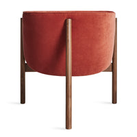 All In Lounge Chair en Tomato Velvet - ángulo 8