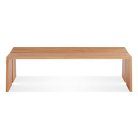 Amicable Split 60" Bench in White Oak - Angle 4