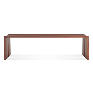 Amicable Split Bench in Walnut - Angle 1