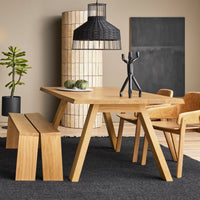 A Walk in the Park Dining Table in White Oak - Angle 7