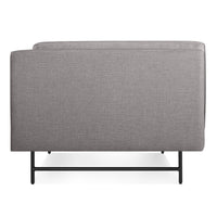 Bank Lounge Chair in Vern Grey - Angle 4
