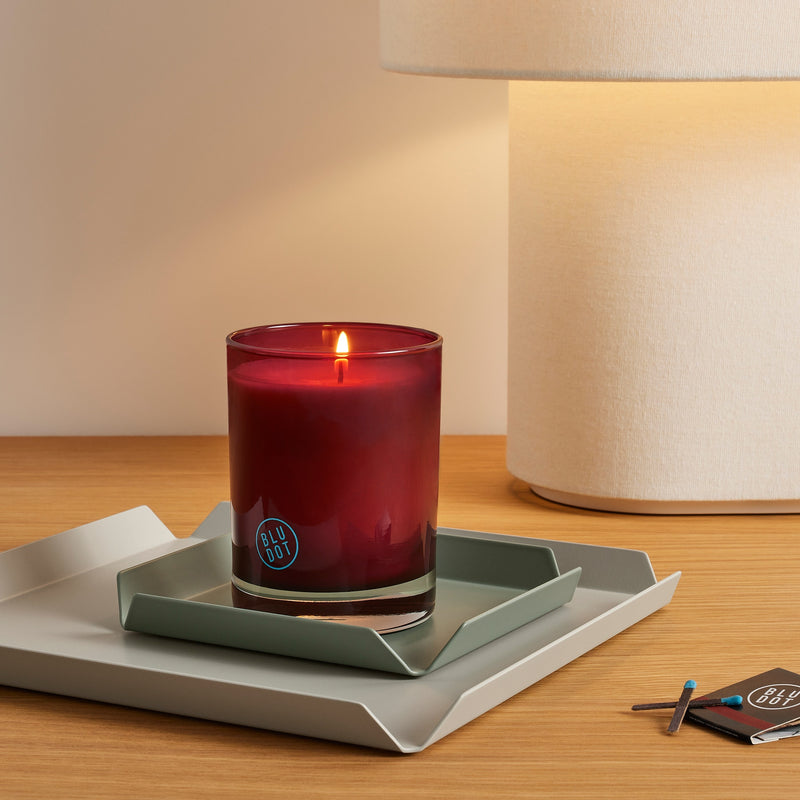Grandpa&#39;s Glove Candle in Oxblood
