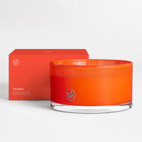 The Shop Candle in Dayglow Orange - Angle 7