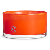 The Shop Candle in Dayglow Orange - Angle 5