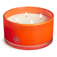 The Shop Candle in Dayglow Orange - Angle 4
