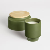 Lost in the Mild Outdoor Candle in Olive - Angle 6