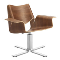 Buttercup Lounge Chair in Walnut - Angle 2