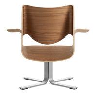 Buttercup Lounge Chair in Walnut - Angle 5
