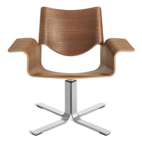 Buttercup Lounge Chair in Walnut - Angle 1