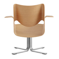 Buttercup Lounge Chair in White Oak - Angle 5