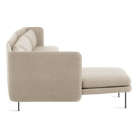 Bloke Sofa with Chaise in Tait Stone - Angle 5