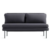 Bloke 60" Armless Sofa in Rostenkowski Blue - Angle 1