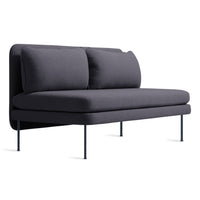 Bloke 60" Armless Sofa in Rostenkowski Blue - Angle 2