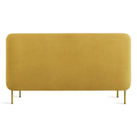 Bloke 60" Armless Sofa in Ochre Velvet - Angle 5