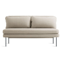 Bloke 60&quot; Armless Sofa en Tait Stone - ángulo 1