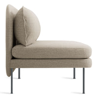 Bloke 60&quot; Armless Sofa en Tait Stone - ángulo 3