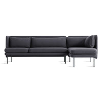 Bloke Sofa with Chaise in Rostenkowski Blue - Angle 1