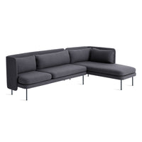 Bloke Sofa with Chaise in Rostenkowski Blue - Angle 3