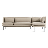 Bloke Sofa with Chaise en Tait Stone - ángulo 1